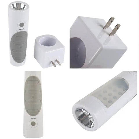 4 In 1 Motion Sensor Wall Night Light Two Pack Rechargeable Emergency Light And Power Outage Torch LED Portable Flashlight