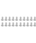 20 Sets 4 Hole Control Horns Clevis Kit Rudder Angle For RC Airplane Foam Fixed Wing Easy To Install Durable Plastic Components