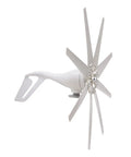 Off Grid Wind Turbine Generator Kit With 5000W Windmill 8 Nylon Blades 12V 24V 48V Controller Hybrid Solar Wind Power System For Cabin Or Home Use Rugged White Finish