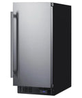 Heavy Duty 2.45 Cubic Foot Frost Free Upright Commercial Freezer Featuring Snap Cold Cooling And Brushed Stainless Shell built for cafes.
