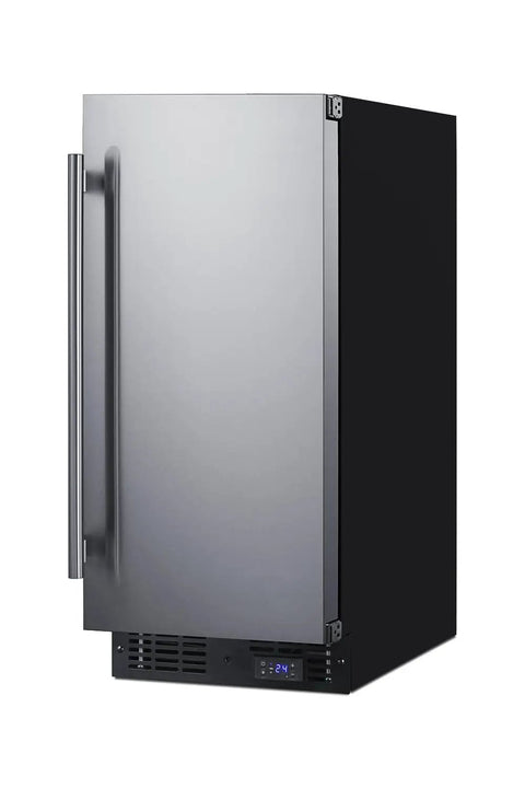 Heavy Duty 2.45 Cubic Foot Frost Free Upright Commercial Freezer Featuring Snap Cold Cooling And Brushed Stainless Shell built for cafes.