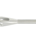 Rock Solid Zinc Plated Steel Clevis With 1/2-20 Right Hand Threads Drop In Linkage Fitting featuring a clean 5/16 inch slot.