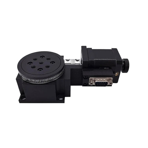 Precision Gear Motor With Electric Rotary Table And Hollow Platform Delivering On Point Accuracy And Top Shelf Aluminum Construction For Smooth Riding Indexing