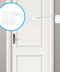Self Closing Door Closer With 1.2m Wire, No Fuss Install White ABS Plastic, Residential Grade Door Closer on door