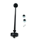 Beefy 3500 Lb 5 Lug Electric Brake Trailer Axle With 73 Inch Hub Face, 58 Inch Spring Center, 5x4.5 Bolt Pattern, Straight Steel Tube, Powder Coated Finish