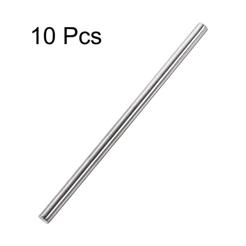 10 pieces of 8mm By 300mm Solid Stainless Steel Round Rod 304 Stainless Steel Grade Bar Stock for DIY Crafts and Lathe Projects