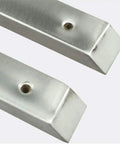 Heavy Duty Stainless Steel Corner Wall Bracket Thickened Triangular Support Frame L Shaped Shelf Holder Rust Proof Brushed Finish close-up of cast frame