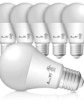 A19 LED Light Bulbs Six Pack 9W 60W Equivalent 830 Lumens Daylight 5000K E26 Base UL Listed Non Dimmable Hella Bright