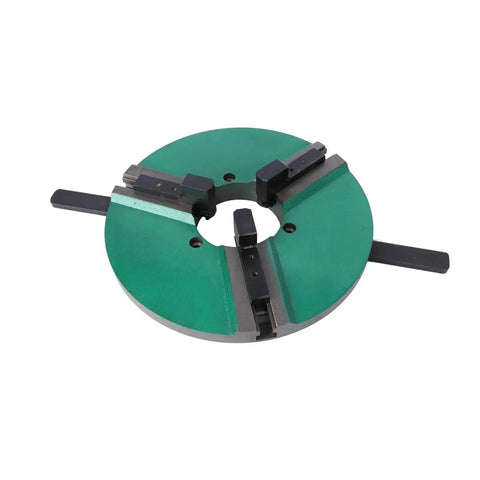 Rock Solid Welding Clamping Chuck With An Extended 400 Millimeter Handle Offering Dead Nuts Stability And Knockout Grip For Serious Shop Fabrication Hustle, heavy-duty design with green and black markings.