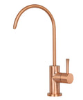 One Handle Black And Rose Gold Drinking Water Filter Faucet Purifier For Cold Water Only Copper Construction with solid brass body
