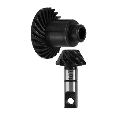 Underdrive And Overdrive Alloy Steel Helical Gear Set for One Eighteenth Scale TRX4M RC Car CNC Machined 20CrMo Gears 24T and 10T
