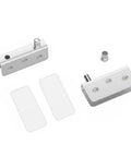 Stainless Steel Clamp On Glass Door Hinges For Shower Enclosures And Cabinets, No Drill Pivot Hardware For Frameless Panels, 1 Pair