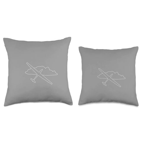Plane Lover Throw Pillow For Aviation Fans, Pilot Themed Decor Cushion Featuring Flying, Soaring, And Glider Motifs