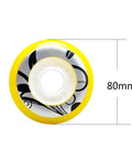8 Pack Inline Skate Wheels 72mm 76mm 80mm For Indoor Outdoor Use Replacement Wheels With 80 85A Hardness Delivers Cushioned Smooth Ride