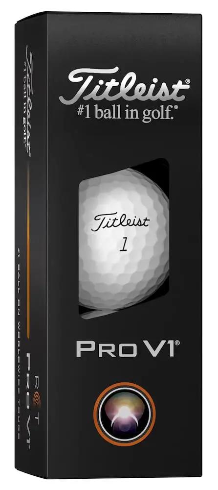 ProV1 Golf Balls 2025 Edition White 12 Pack With High Gradient Core For Dope Speed And Iron Wedge Spin Plus Low Long Game Spin Penetrating Flight And Indoor Launch Data Capture box