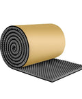 Pro Grade Self Adhesive Acoustic Foam Roll Heavy Duty Egg Crate Sound Absorbing Wall Panels Grey, 1M x 10M, 5Cm thick, rolled view.