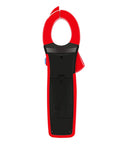 Back view of Digital Clamp Meter UT208B Inrush Current Mode True RMS 1000A AC DC Clamp On Multimeter with black and red design