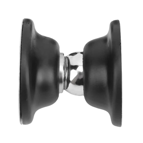 Top Rated Fabater Magnetic Door Stopper For RV Trailers in black rubber and steel, shown from the side, designed for secure door holding.