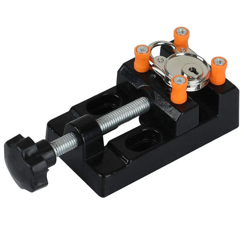 Mini Flat Clamp Table Jaw Bench Clamp Drill Press Vice Opening 0 To 57 Millimeters, Portable Aluminum Carving Vise For DIY Sculpture Jewelry Making Hobby Model Building Electronics Home And Workbench