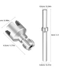 Dual Function Pipe Thread Cutting Tool Kit For PVC And Plastic Tubes Internal And External Threading For Pro Grade DIY Ready Compatible With One Half And Three Quarter Inch Pipes Carbon Steel Construction Great For Home Or Industrial Projects, steel threading tool with size labels
