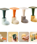 4 Pack Wall Mounted Door Stops Heavy Duty Door Protectors Made Of PP And TPR To Prevent Scratches; assorted colors and easy install