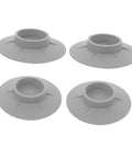 4 Pack Non Slip Washer Feet Pads With High Friction For Noise Reduction And Vibration Control Skid Mats in grey rubber material