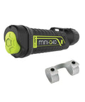 MiniQ40 MK2 Dive Light 250 Lumens Hand Free Underwater Torch With Mask Strap 5 Hour Run Time Push Button Rear Switch Black