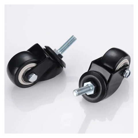 Heavy Duty Furniture Casters 4 Pack, 120 Kg Capacity, 1.5 Inch (40 Mm) 360 Swivel Screw Caster Wheels With Rubber Protection