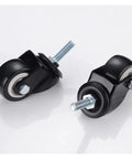 Heavy Duty Furniture Casters Set For Home And Workshop, Four Pack, 200 Kg Capacity, 1.5 Inch Wheel, 40 mm Stem, 360 Degree Swivel Caster With Rubber Protection