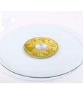 Large Tempered Glass Turntable With Silent Ball Bearing And Thickened 10mm Base, 360 Degree Rotating Tray For Dining And Display