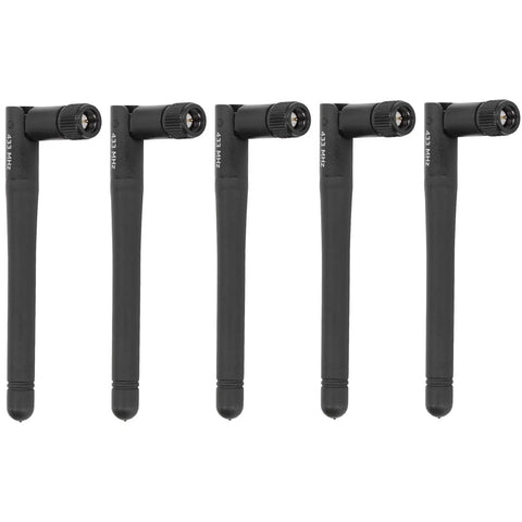 Set of five 6dBi Foldable Omnidirectional SMA Antennas for 423 to 443 MHz, ABS stick design, weatherproof for reliable communication.