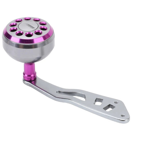Lightweight Aluminum Alloy Fishing Reel Power Handle With Ergonomic Knob Grip And Full Frame Kit For Lew's Baitcasting Reels Purple Upgrade Your Gear Today. Purple aluminum fishing reel power handle with ergonomic knob grip
