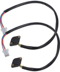 Automatic Transmission Neutral Safety Switch 2 Pack With Wire Leads Plastic Gear Position Sensor, black wired connectors