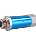 One Quarter Inch NPT In Line 90 PSI Fixed Preset Pneumatic Regulator With 225 PSI Inlet Aluminum Anodized Slim Profile showcasing hexagonal end