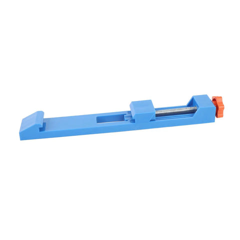 Heavy Duty Circular Saw Base Guide Clamp For 4 To 6 Inch Blades Adjustable positioning tool in blue ABS material.