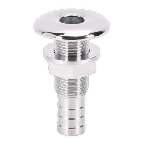 Stainless Steel Marine Thru Hull Fitting Beefy Boat Drain Connector For Bilge Drainage And Cooling System Easy Installation