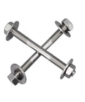 Beefy Heavy Duty 2 Pack Stainless Steel Double Ended Threaded Post Kit M8x200mm for RC Planes and Models, rustproof push rod connectors