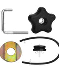 Heavy Duty 2 Set Blower Handle Knob Kit With Bolt Lock Screw And Gasket For Farm Garden Tools. top view parts