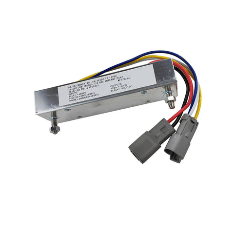 DC Converter 103700301 103700302 Replacement for Club Car DS Precedent Tempo Golf Cart, 12V Power Regulator with connectors