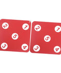 Two Pack Dual Sided Fencing Target For Home Use Sturdy Puncture Resistant Training Accessory with numbered design