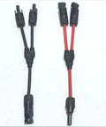 2 Piece MC4 Y Connectors Dope Solar Y Branch Cable Splitters For Parallel Panel Wiring 1 To 2 Output Extra Long 30 Amp DC 1500V