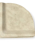 Top Notch Classic Cream Travertine Resin Corner Shelf For Tile Installations Only Not For Flat Surface Installation
