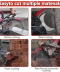 Heavy Duty 16 Inch Wet Saw With Intelligent Water Pump And Dust Control Gear for various cutting applications including stone and walls.