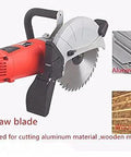 Badass Mini Circular Saw With 2200 Watt Power That Rips Right Through Wood Metal Stone Pro Grade Electric Slotting Machine with wood saw blade.