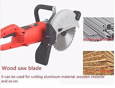 Badass Mini Circular Saw With 2200 Watt Power That Rips Right Through Wood Metal Stone Pro Grade Electric Slotting Machine with wood saw blade.
