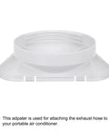 Exhaust Hose Adapter For Portable Air Conditioners, 5.3 Inch Diameter Window Adapter Tube Connector With Sealing Plate, White