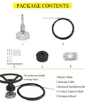 Rock Solid 3/4 Inch Tapered Shaft Steering System Kit With 10Ft Steering Cable For Yachts, Fishing Boats, Inboards And Sterndrives