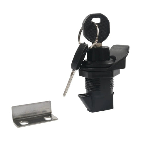 Rugged Nylon Push Button Latches For Truck Storage And Electrical Enclosures with keys and mounting plate