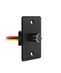 Smooth Operator 12V Rotary Light Dimmer Switch For Rv Camper Van Boat Trailer Featuring Heavy Duty Aluminum PWM Controller with knob and wires.