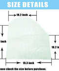Durable Microscope Dust Cover For Full Size Standard Microscopes Waterproof PVC Shield Keeps Dust Spills And Debris Off Your Lab Gear Fits Most Medium To Small Microscopes 19 Inch By 10 Inch By 9 Inch size details, transparent PVC cover, 19.3 x 10.2 x 19.7 inch
